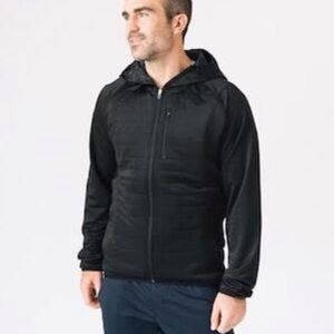 Zyia Shiny Quilted Full Zip Hooded Light-Weight Athletic Jacket